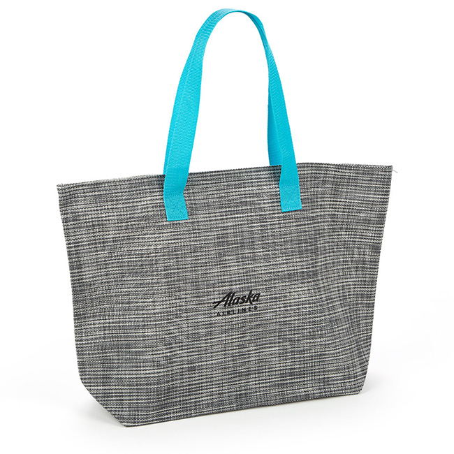 Alaska Airlines Mesh Beach Tote - Turquoise