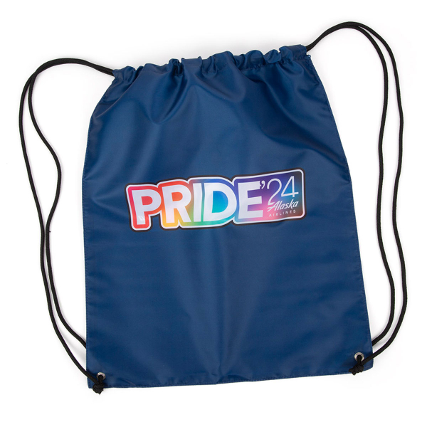 Alaska Airlines Pride Cinch Bag 2024