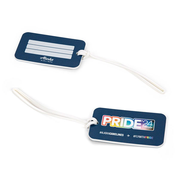 Alaska Airlines Pride Luggage Tag 2024