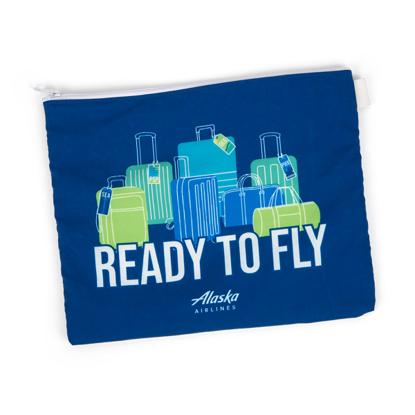 Alaska Airlines Suitcase Pouch