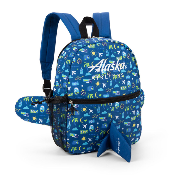 Alaska Airlines Kids Airplane Backpack