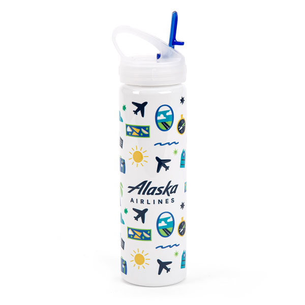 Alaska Airlines Icons Water Bottle