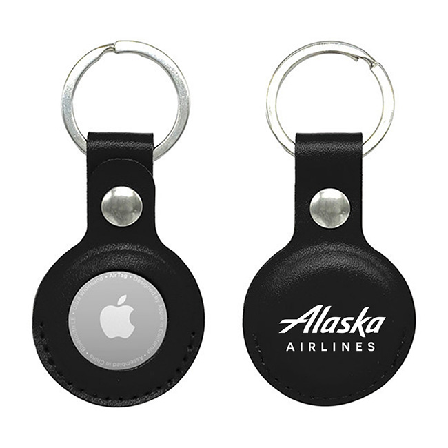 Alaska Airlines Apple AirTag Leather Case