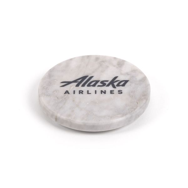 Alaska Airlines Marble Coaster