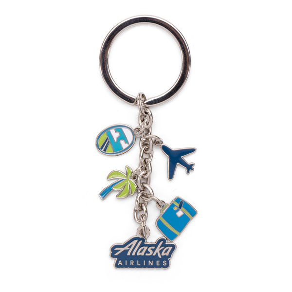 Alaska Airlines Dangle Icon Keychain