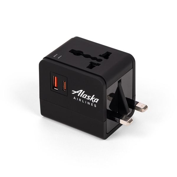Alaska Airlines International Travel Adapter