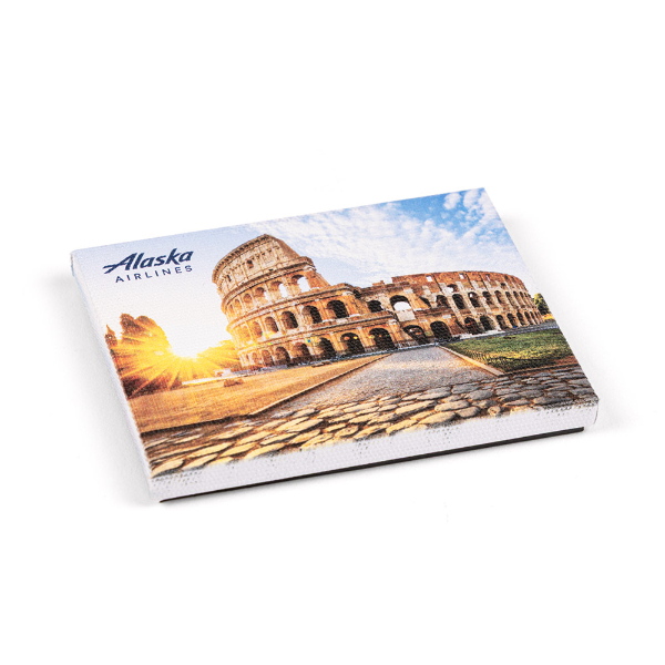 Alaska Airlines Canvas Magnet - Rome