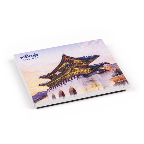 Alaska Airlines Canvas Magnet - Seoul