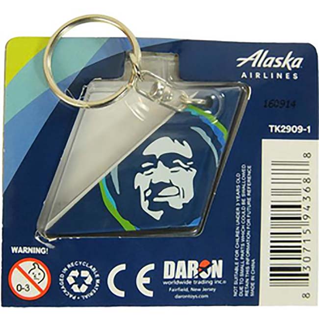 Alaska Airlines Tail Keychain