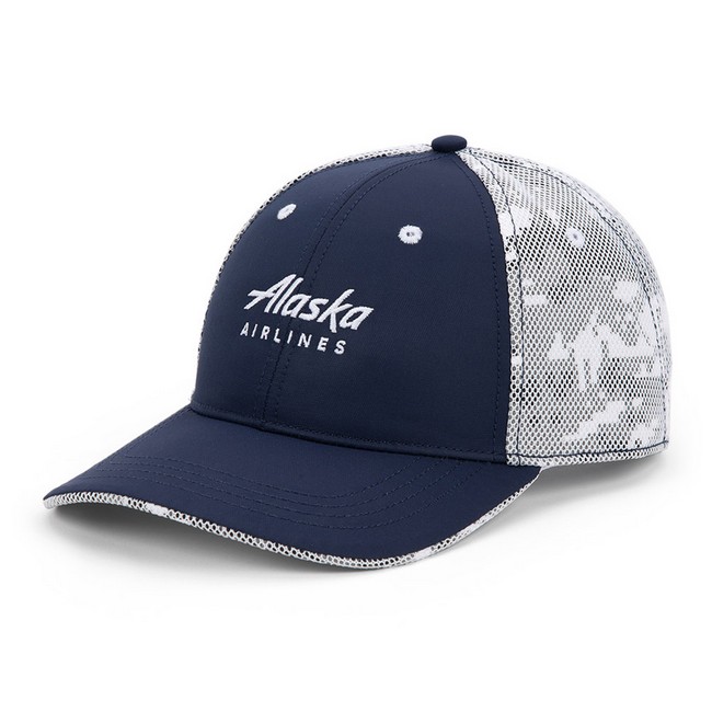 Alaska Airlines Navy Camo Cap