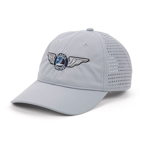 Alaska Airlines Wing Snapback Grey Cap