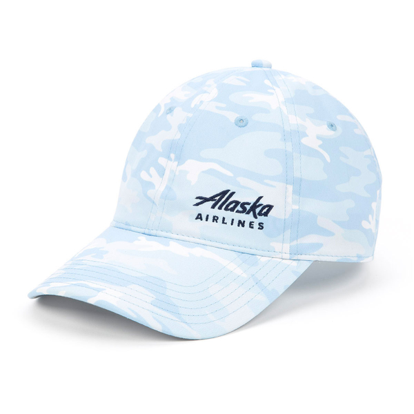 Alaska Airlines Ladies Camo Blue/White