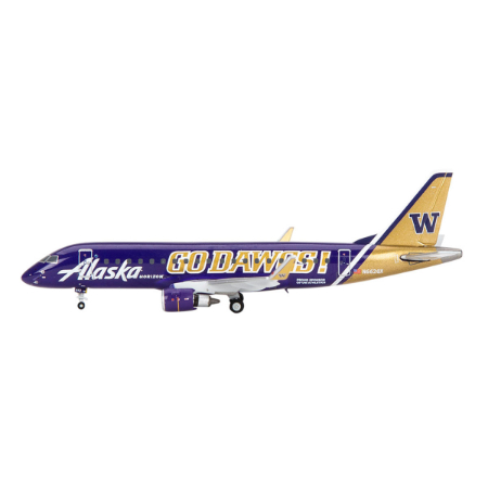 1/400 Scale Gemini E175 UW 'DAWGS' - Alaska Airlines