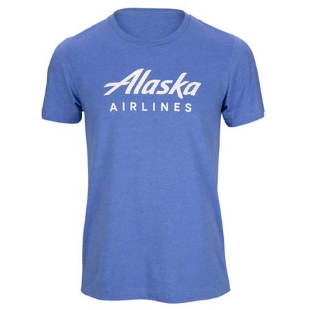 Alaska Airlines Unisex Tee - Heather Blue