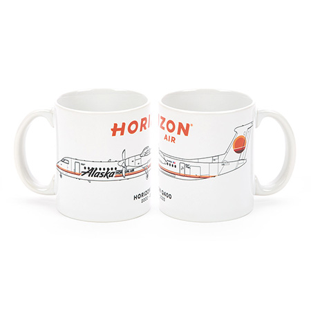 Horizon Air Q400 Plane Mug