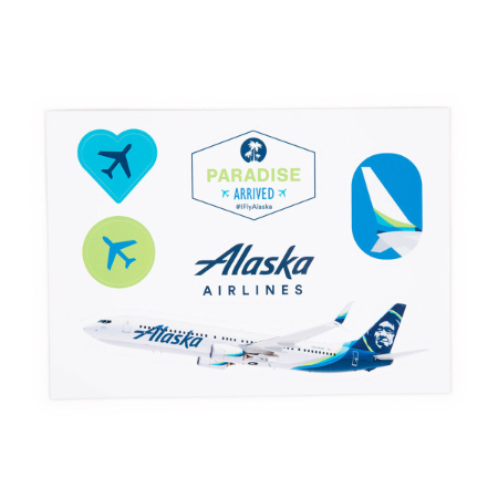 Alaska Airlines Sticker Sheet