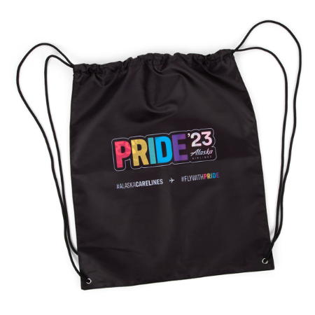 Alaska Airlines Pride '23 Cinch Bags