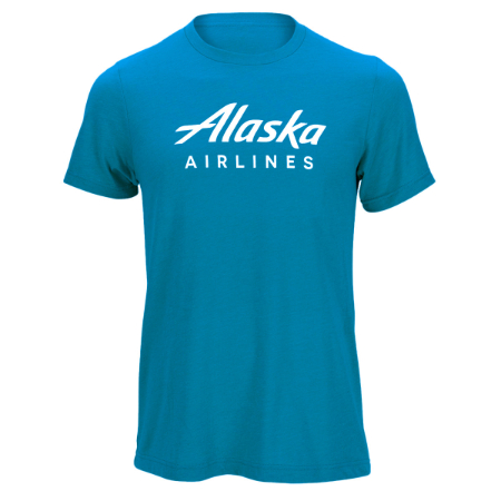 Alaska Airlines Unisex Tee - Electric Blue