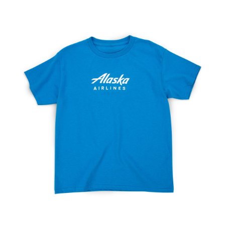 Alaska Airlines Youth Tee - Turquoise