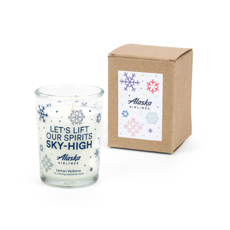 Alaska Airlines Holiday Candle