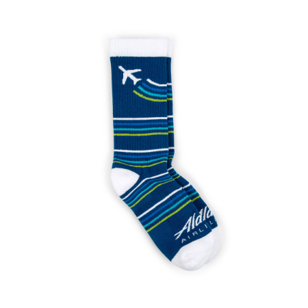 Alaska Airlines Athletic Crew Socks