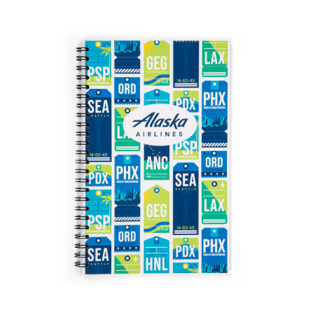Alaska Airlines 8.25" Spiral Notebook
