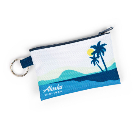 Alaska Airlines Tropical Key Pouch