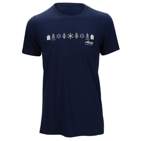 Alaska Airlines Holiday Short Sleeve T-Shirt