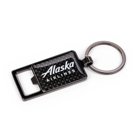 Alaska Airlines Bottle Opener Keychain