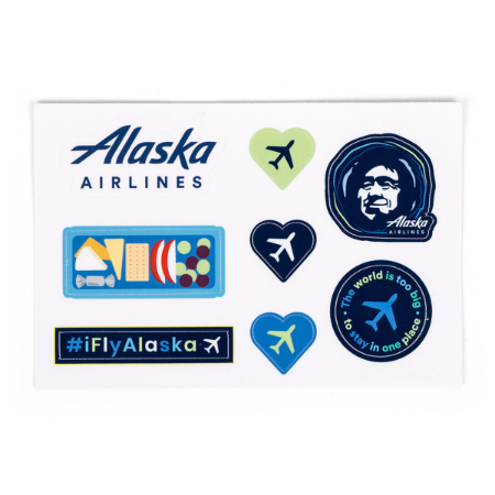 Alaska Airlines Sticker Sheets