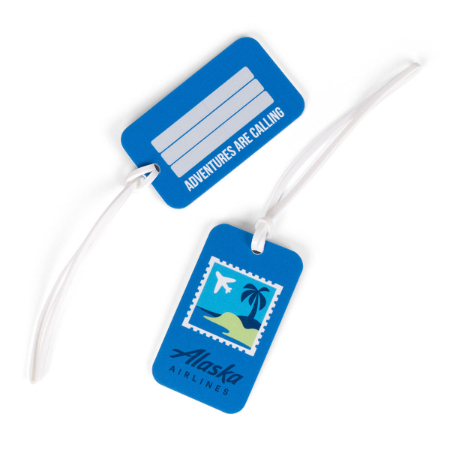 Alaska Airlines Travel Stamp Luggage Tag