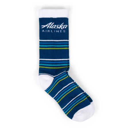 Alaska Airlines Athletic Crew Socks