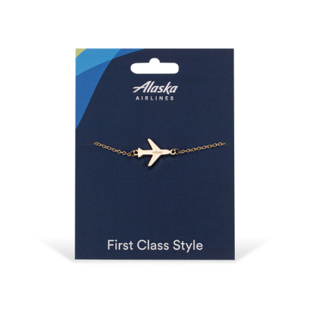 Alaska Airlines Airplane Bracelet