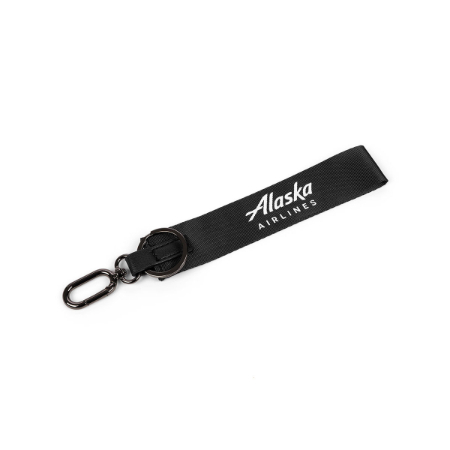 Alaska Airlines Wrist Strap Keychain