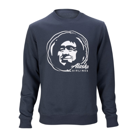 Alaska Airlines Native Puff Print Crewneck