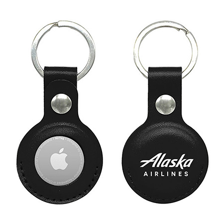 Alaska Airlines Apple AirTag Leather Case