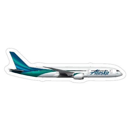 Alaska Airlines New Global Aircraft Sticker