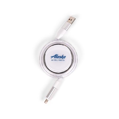 Alaska Airlines 4-in-1 Retractable Cable