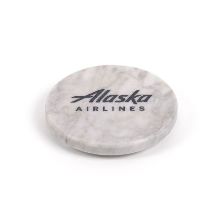 Alaska Airlines Marble Coaster