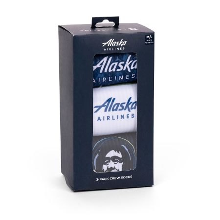 Alaska Airlines Strideline Socks 3 Pack