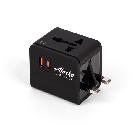 Alaska Airlines International Travel Adapter