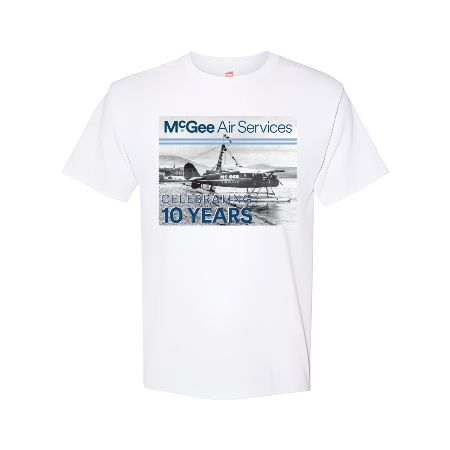 McGee Air Services White Vintage Anniversary Tee