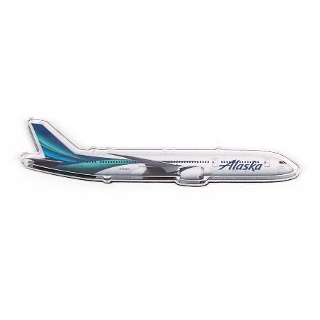 Alaska Airlines Acrylic Global Aircraft Magnet