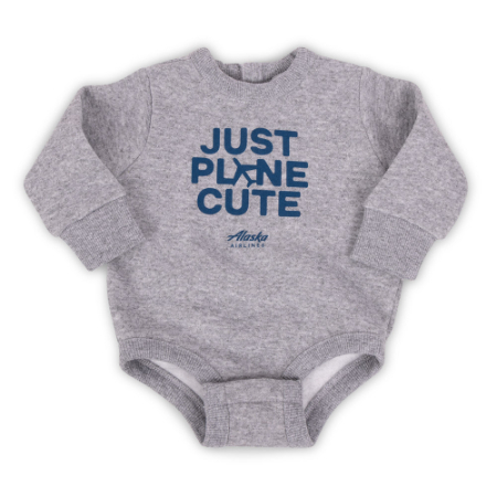 Alaska Airlines Just Plane Cute Fleece Onesie