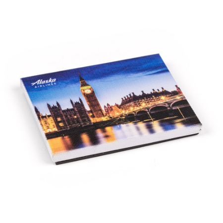 Alaska Airlines Canvas Magnet - London
