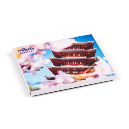 Alaska Airlines Canvas Magnet - Tokyo