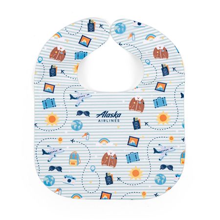 Alaska Airlines World Traveler Baby Bib