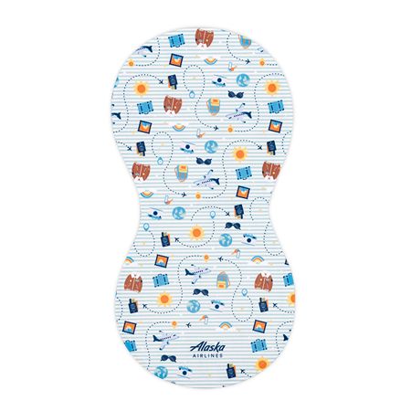 Alaska Airlines World Traveler Burp Cloth
