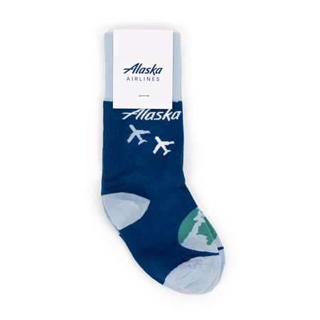 Alaska Airlines Youth Socks