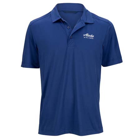 Alaska Airlines Polo Mens Cutter and Buck Prospect Textured